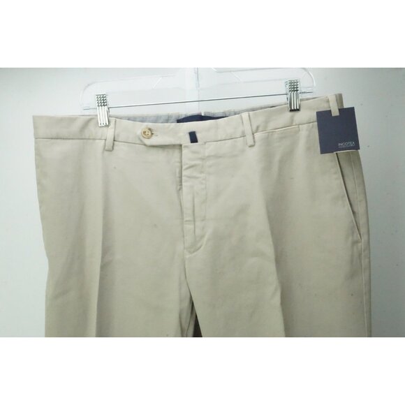 Incotex Taupe Comfortchino 100% Cotton Chino Pants Trousers 56 EU Brand NEW